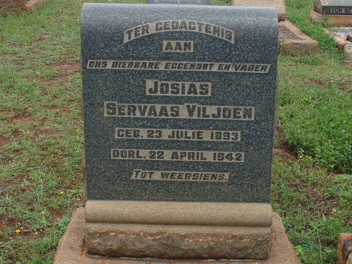 VILJOEN Josias Servaas 1893-1942