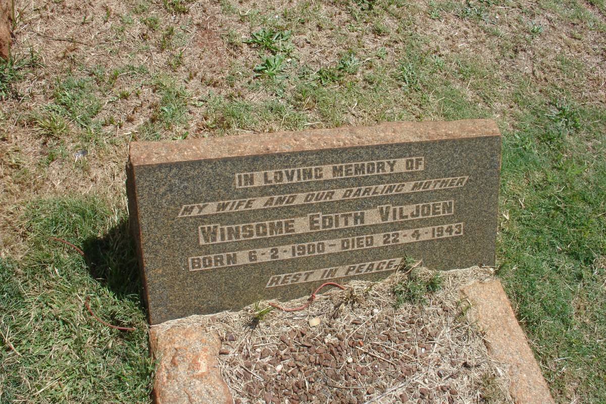 VILJOEN Winsome Edith 1900-1943