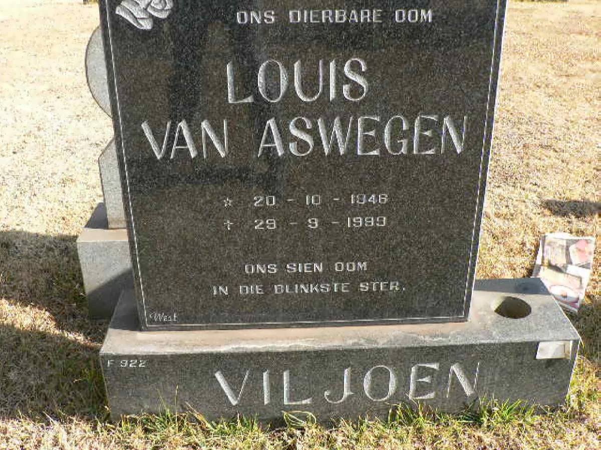 VILJOEN Louis van Aswegen 1946-1999