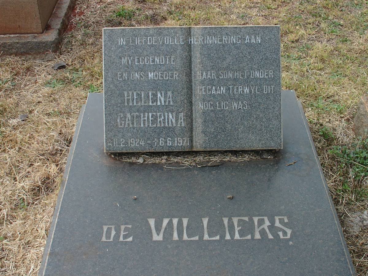 VILLIERS Helena Catherina, de 1924-1971