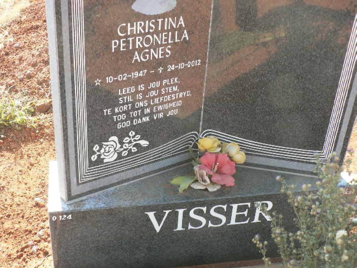 VISSER Christina Petronella Agnes 1947-2012