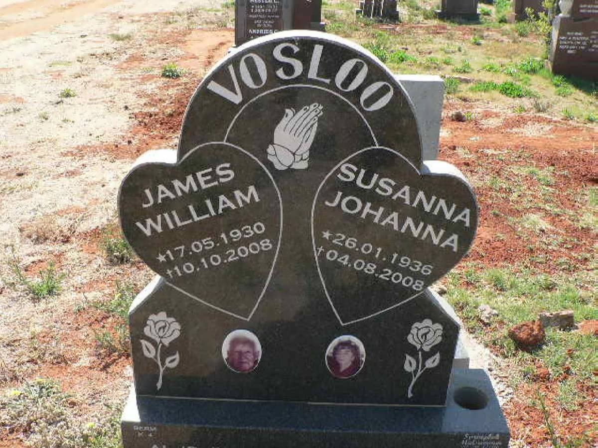 VOSLOO James William 1930-2008 &amp; Susanna Johanna 1936-2008