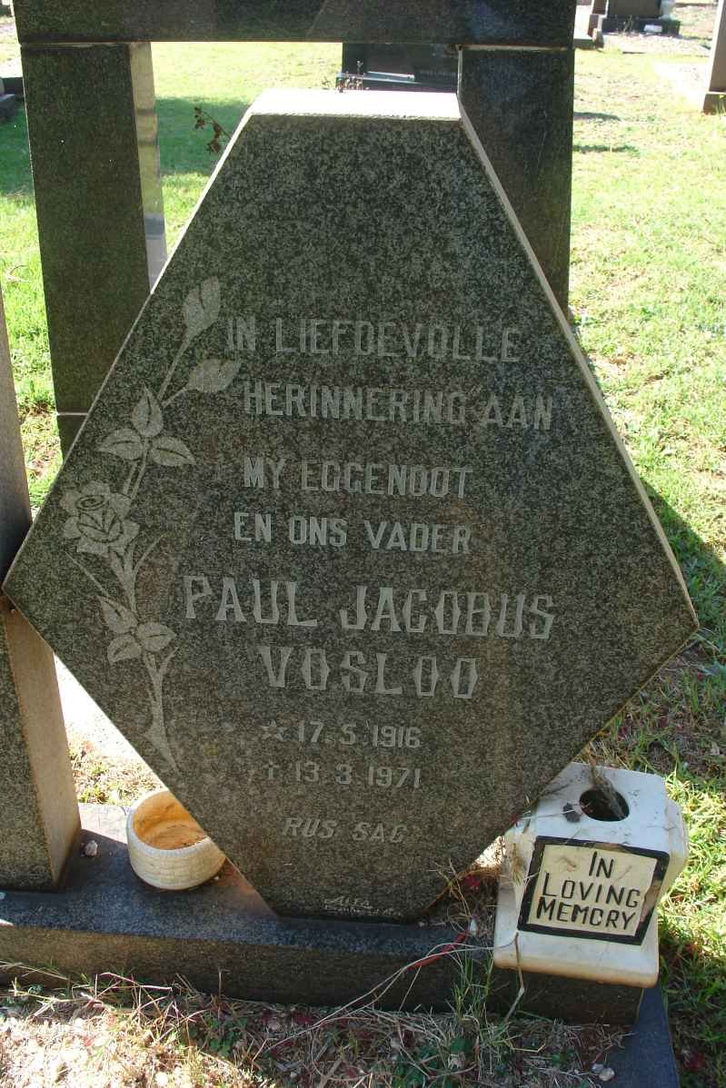 VOSLOO Paul Jacobus 1916-1971
