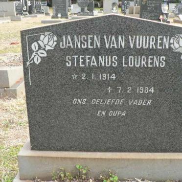 VUUREN Stefanus Lourens, Jansen van 1914-1984