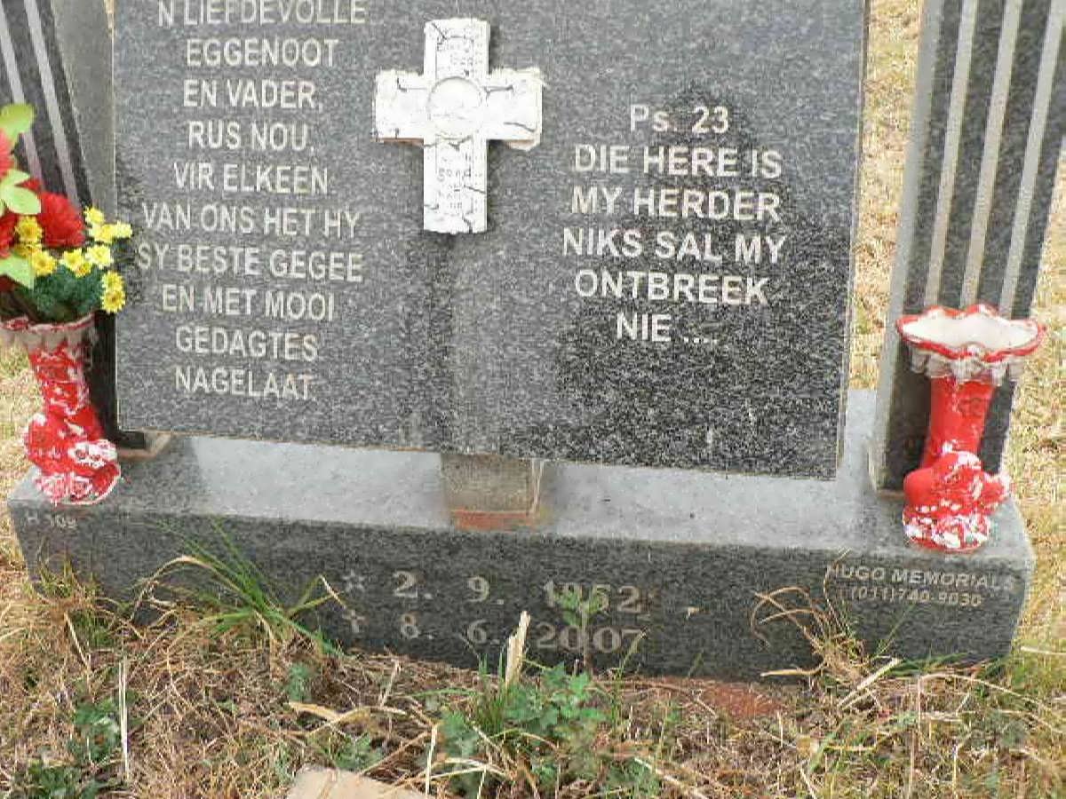 VUUREN Fanie, van 1952-2007