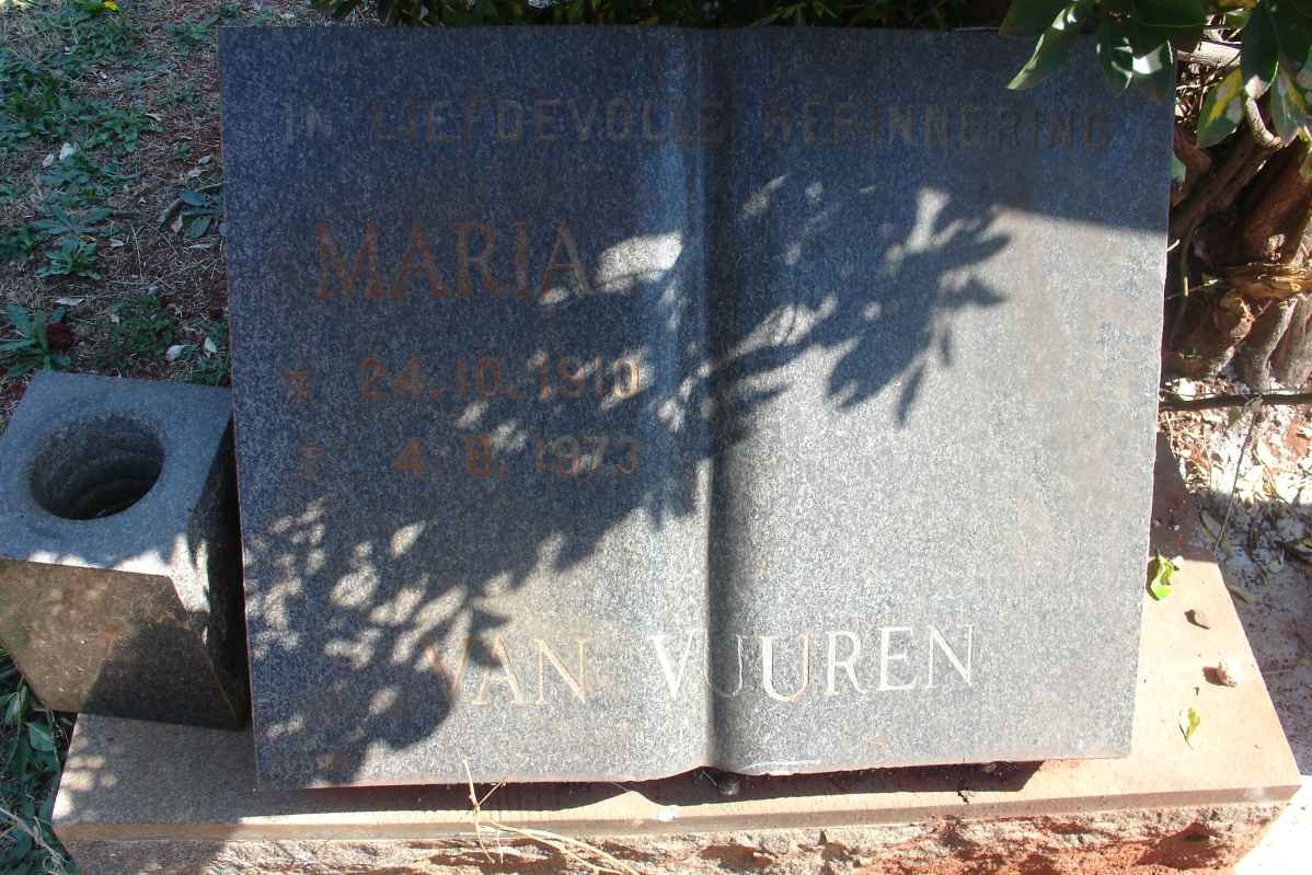 VUUREN Maria, van 1910-1973