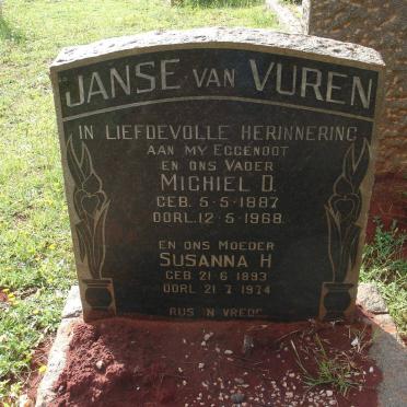 VUREN Michiel D., Janse van 1887-1968 &amp; Susanna H. 1893-1974