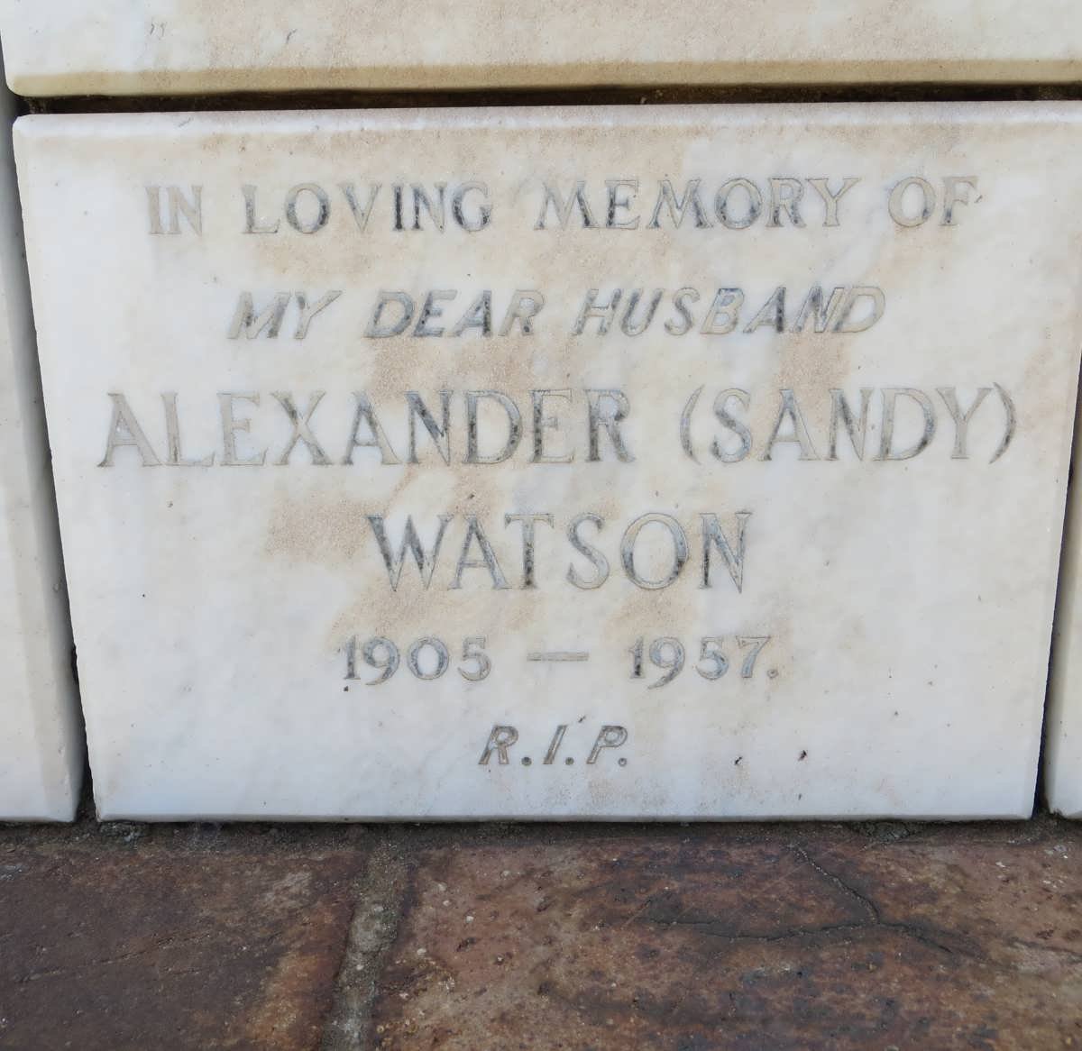 WATSON Alexander 1905-1957