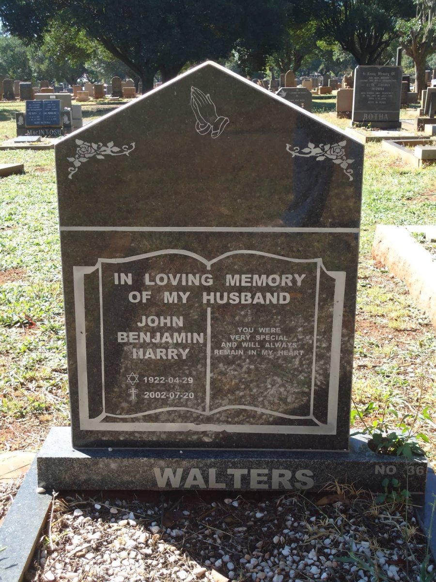 WALTERS John Benjamin Harry 1922-2002