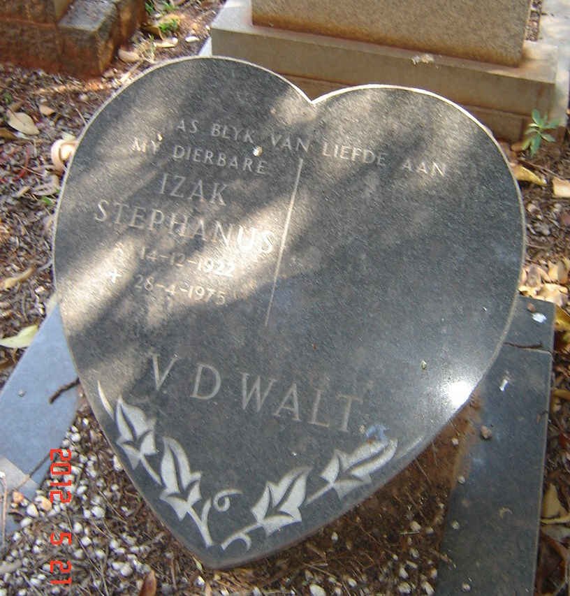 WALT Izak Stephanus, V.D. 1922-1975
