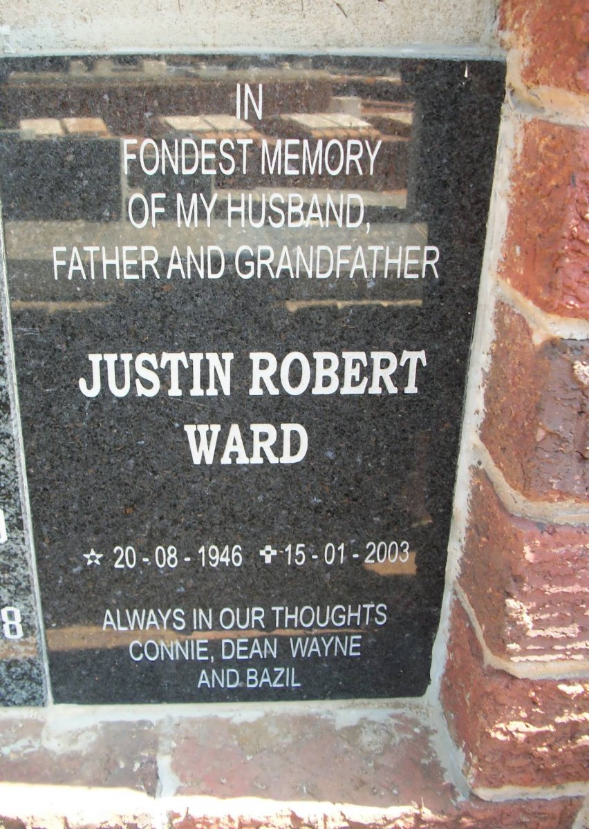 WARD Justin Robert 1946-2003
