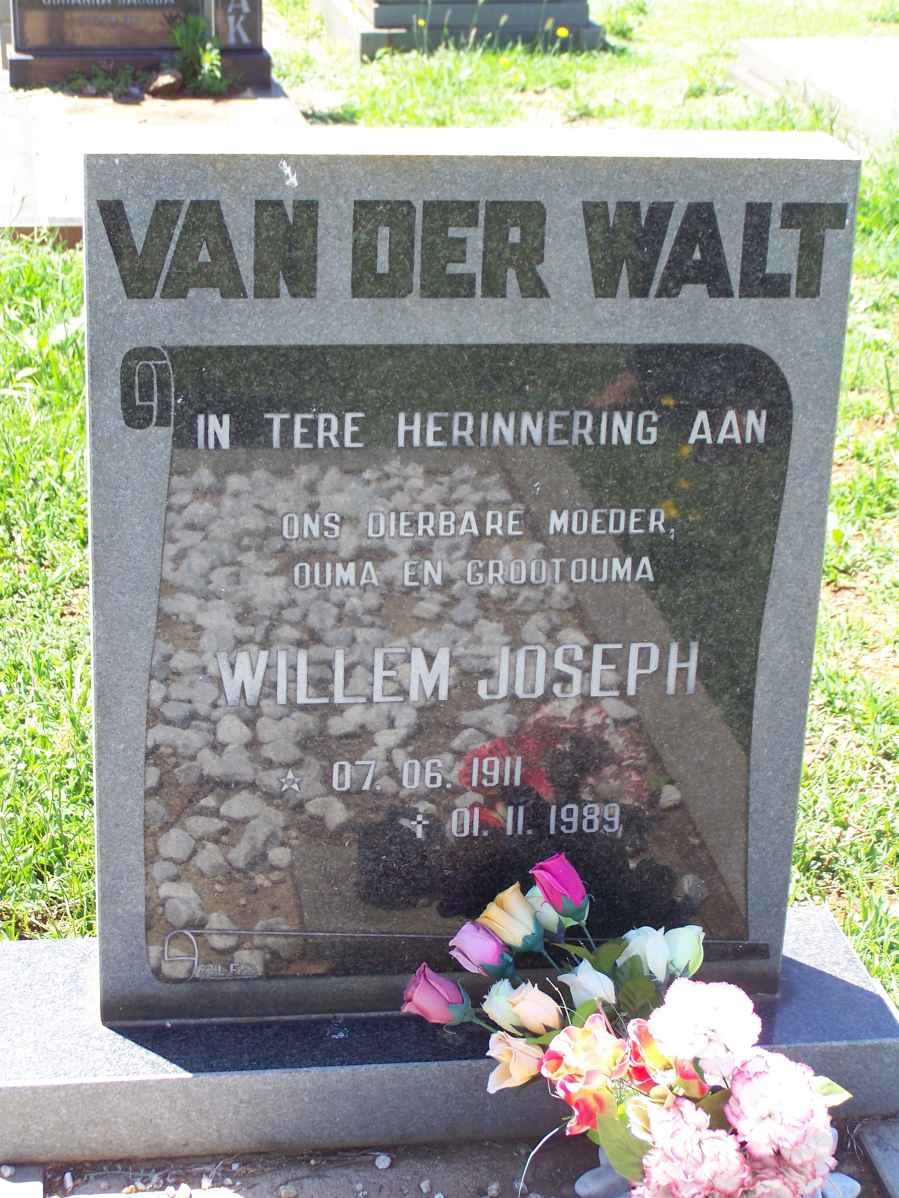 WALT Willem Joseph, van der 1911-1989