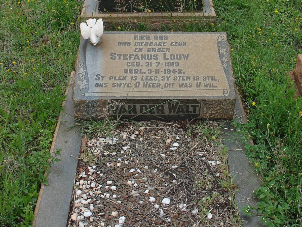 WALT Stefanus Louw, van der 1919-1942