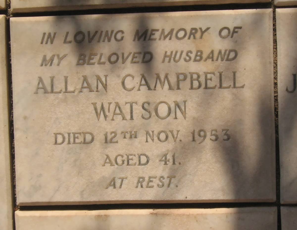WATSON Allan Campbell -1953