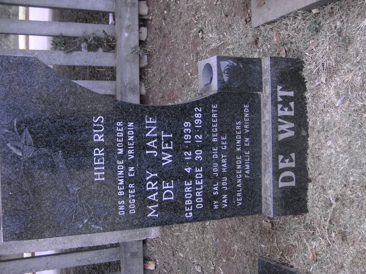 WET Mary Jane, de 1939-1982