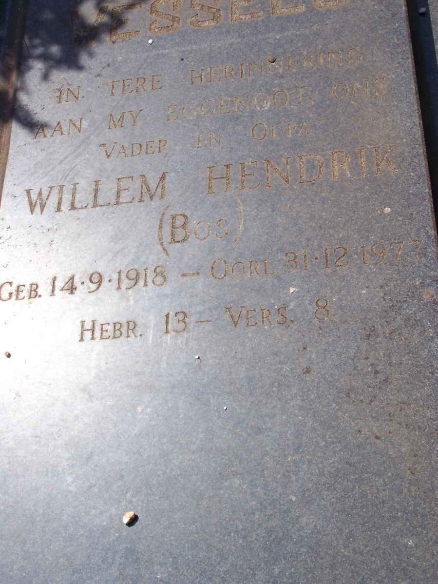 WESSELS Willem Hendrik 1918-1977