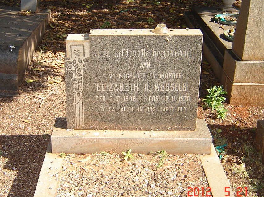WESSELS Elizabeth R. -197?