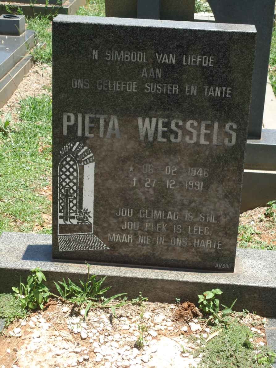 WESSELS Pieta 1946-1991