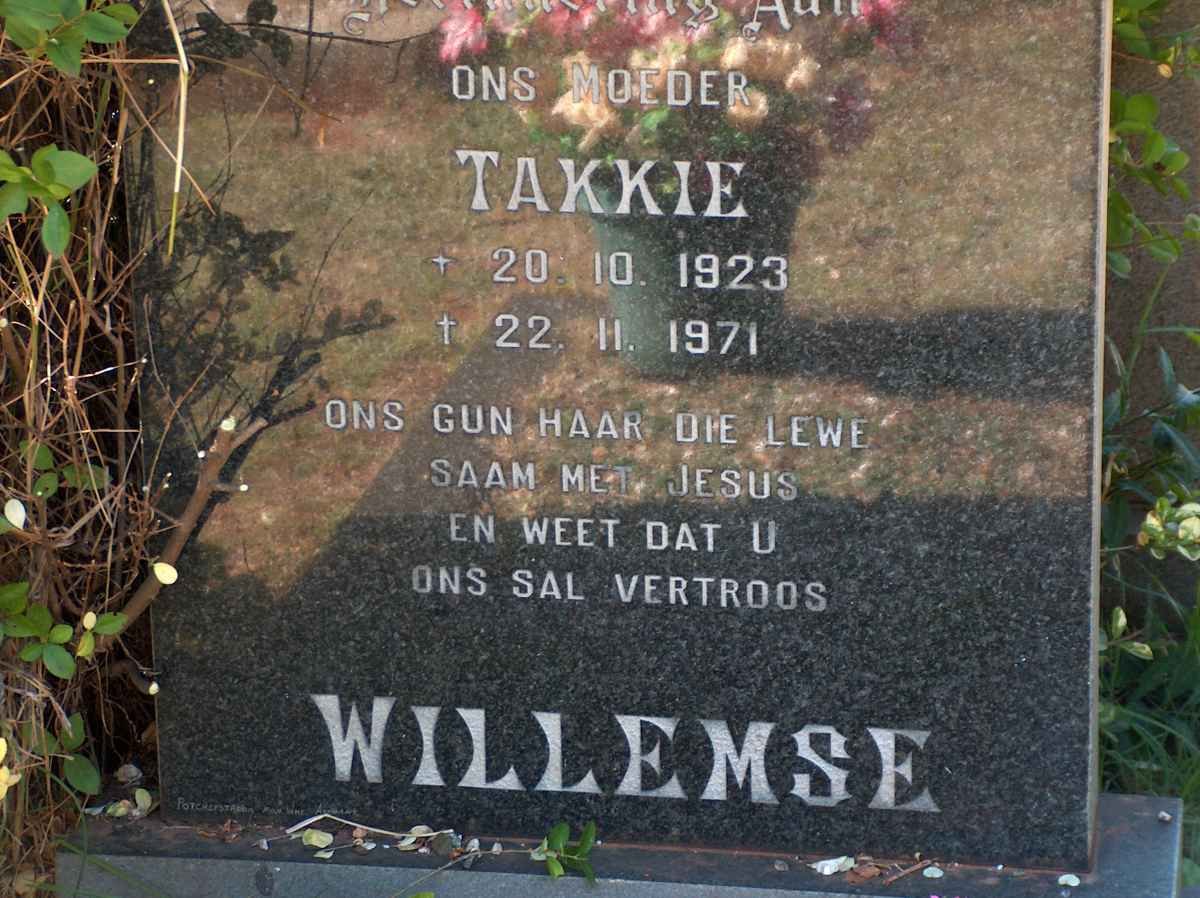 WILLEMSE Takkie 1923-1971