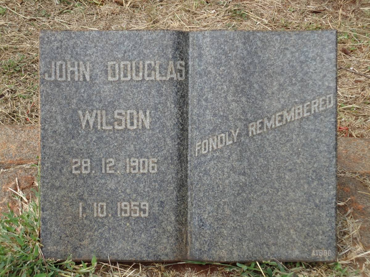 WILSON John Douglas 1906-1959