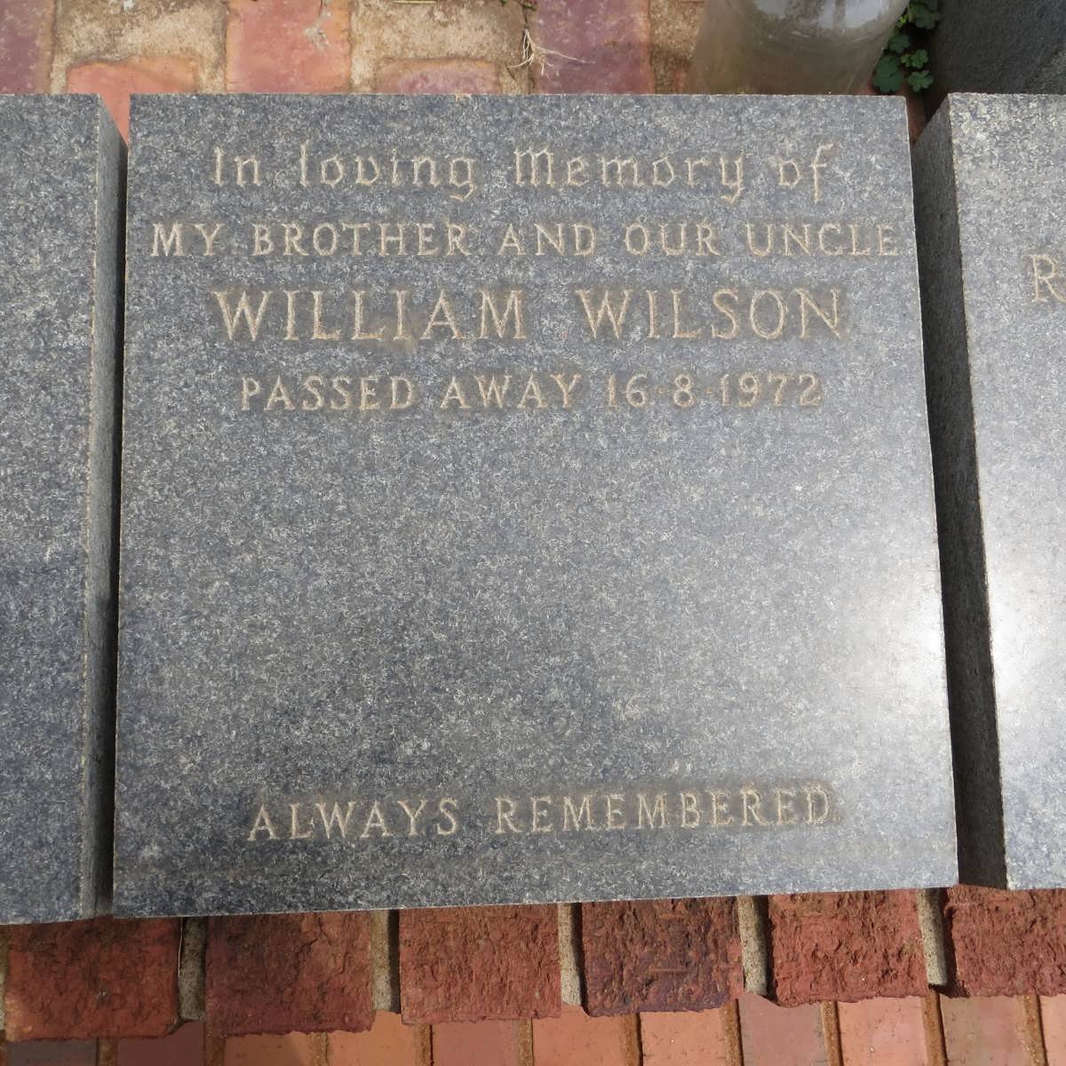 WILSON William -1972