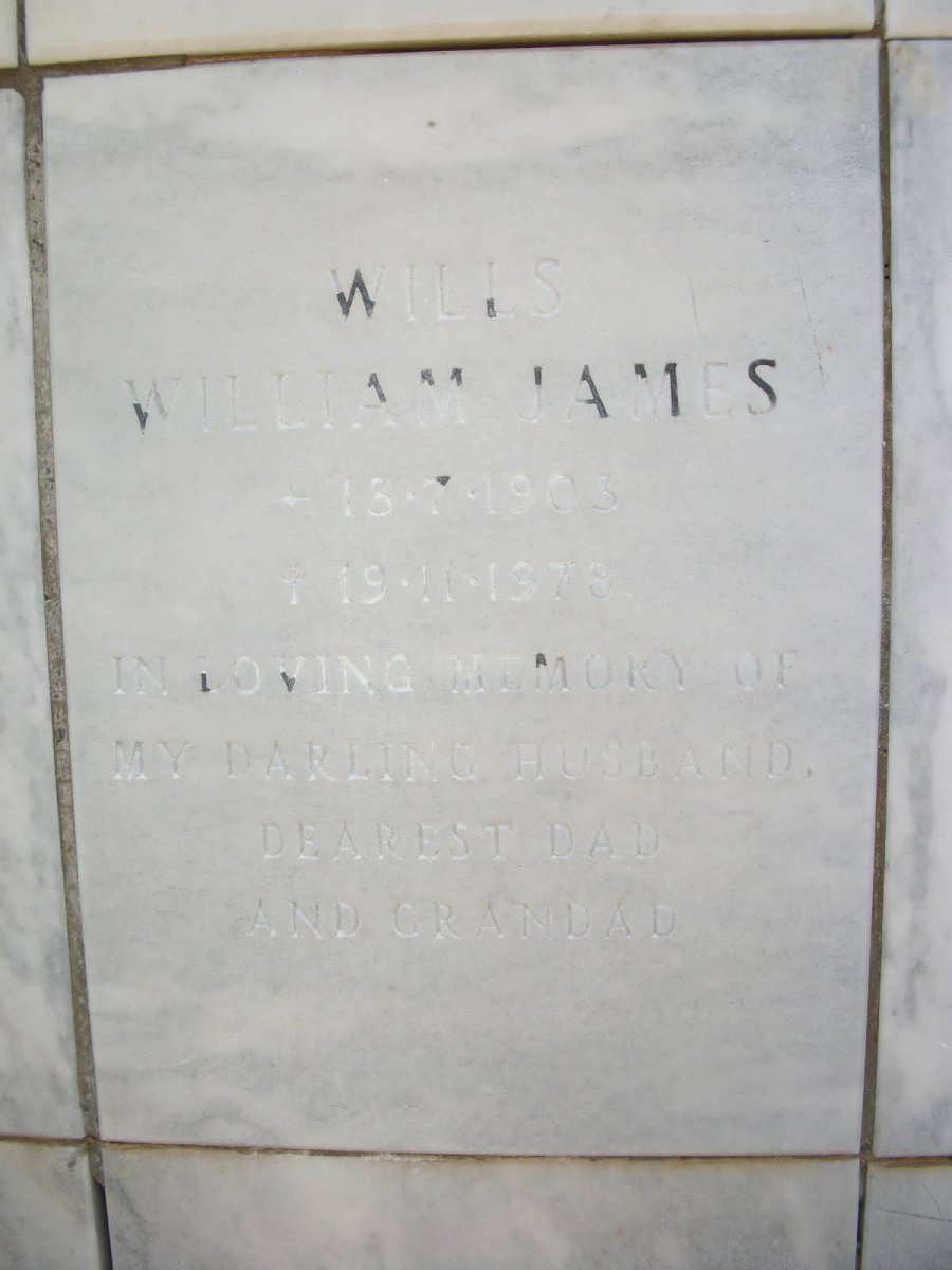 WILLS William James 1903-1978