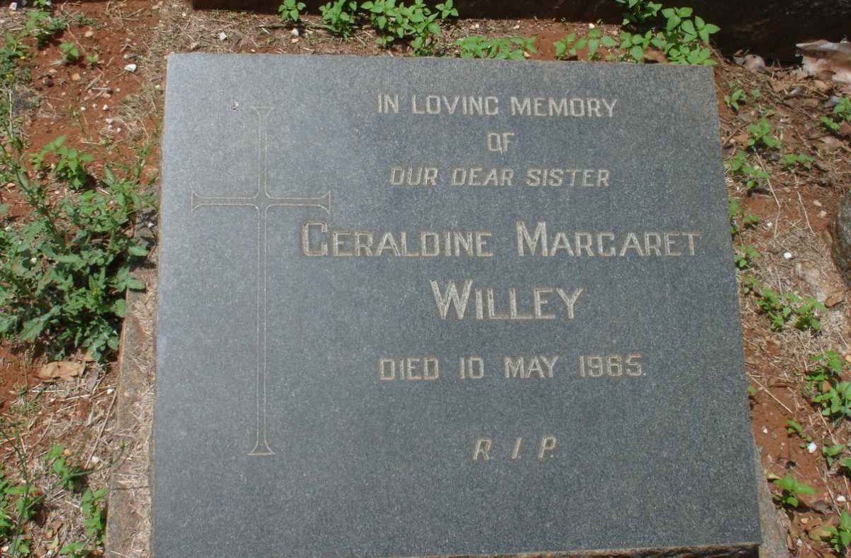 WILLEY Geraldine Margaret -1965