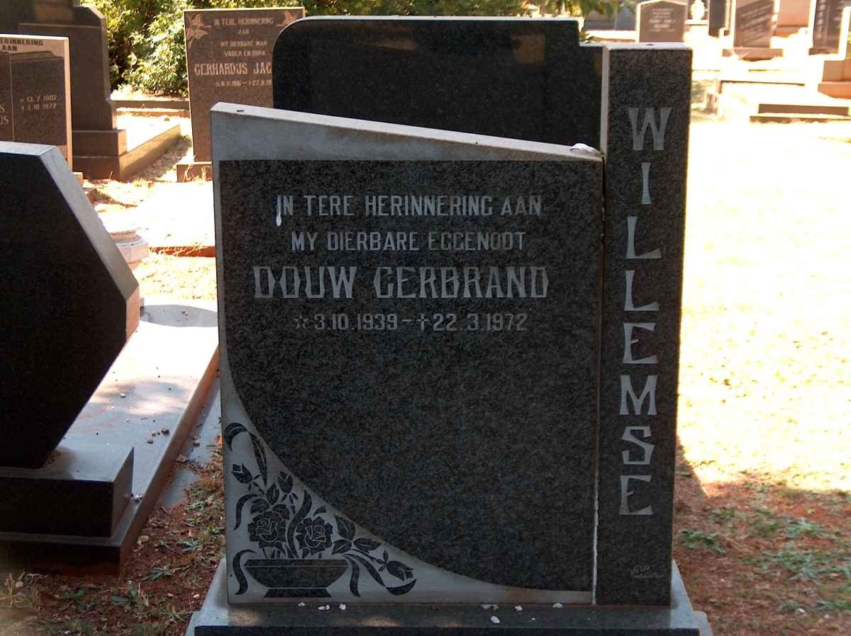 WILLEMSE Douw Gerbrand 1939-1972