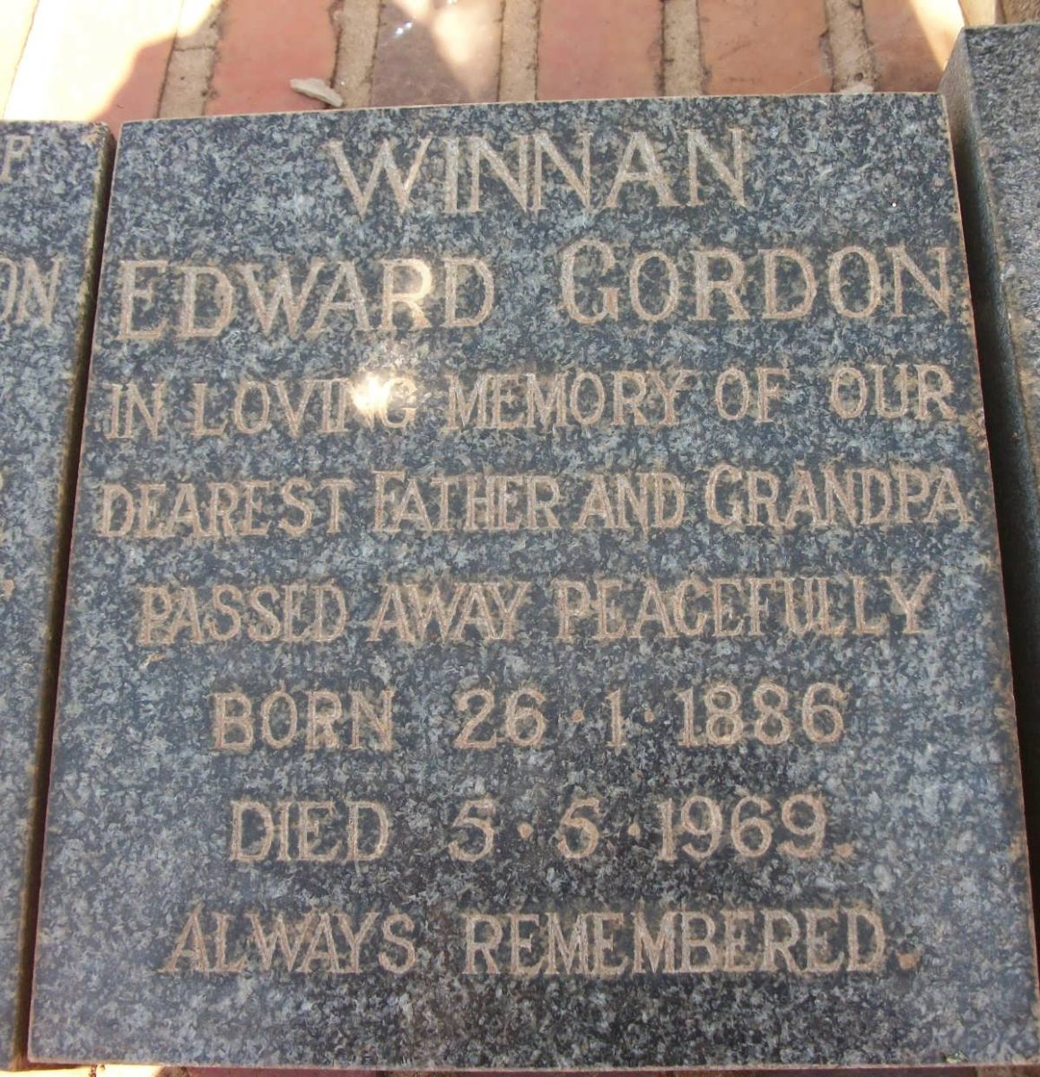 WINNAN Edward Gordon 1886-1969