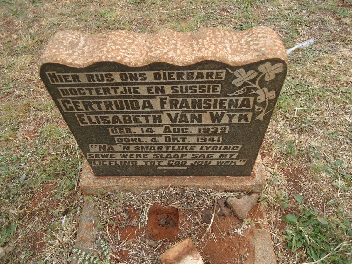 WYK Gertruida Fransiena Elisabeth, van 1939-1941