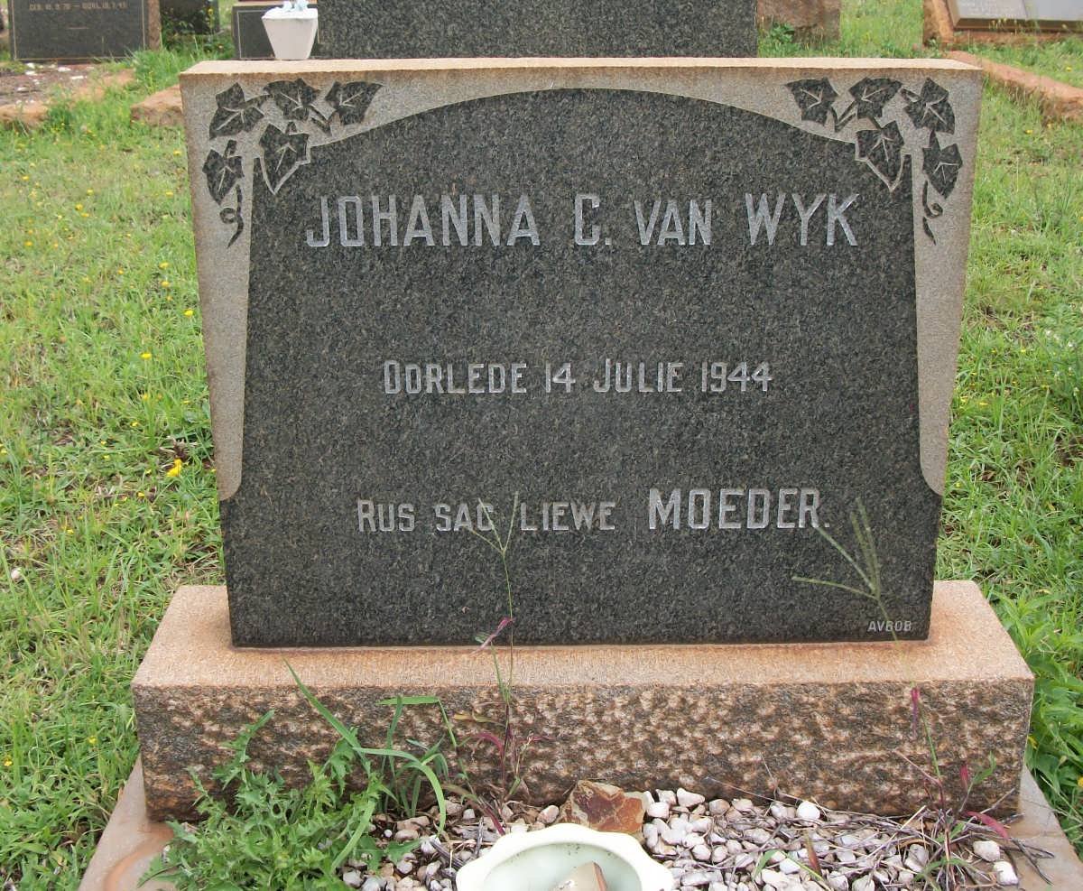 WYK Johanna C., van -1944