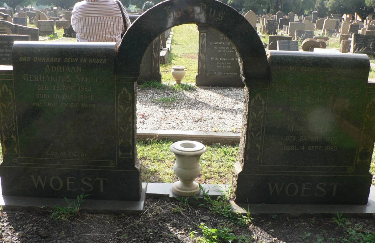 WOEST Benjamin A. -1995 &amp; Maria Petronella 1905-1993 :: WOEST Adriaan Gerhardus 1930-1949