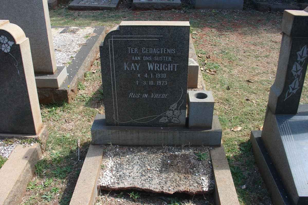 WRIGHT Kay 1930-1973