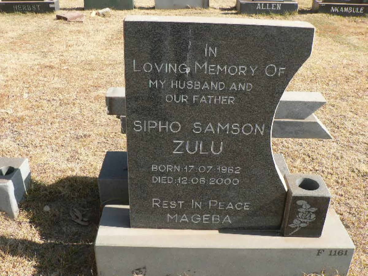 ZULU Sipho Samson 1962-2000