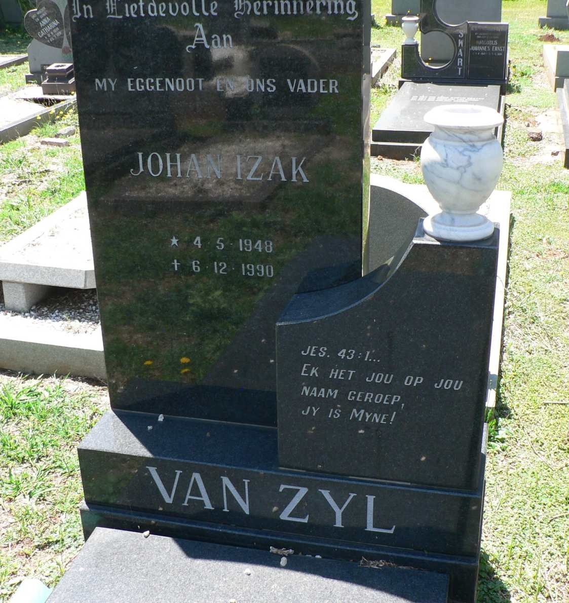 ZYL Johan Izak, van 1948-1990