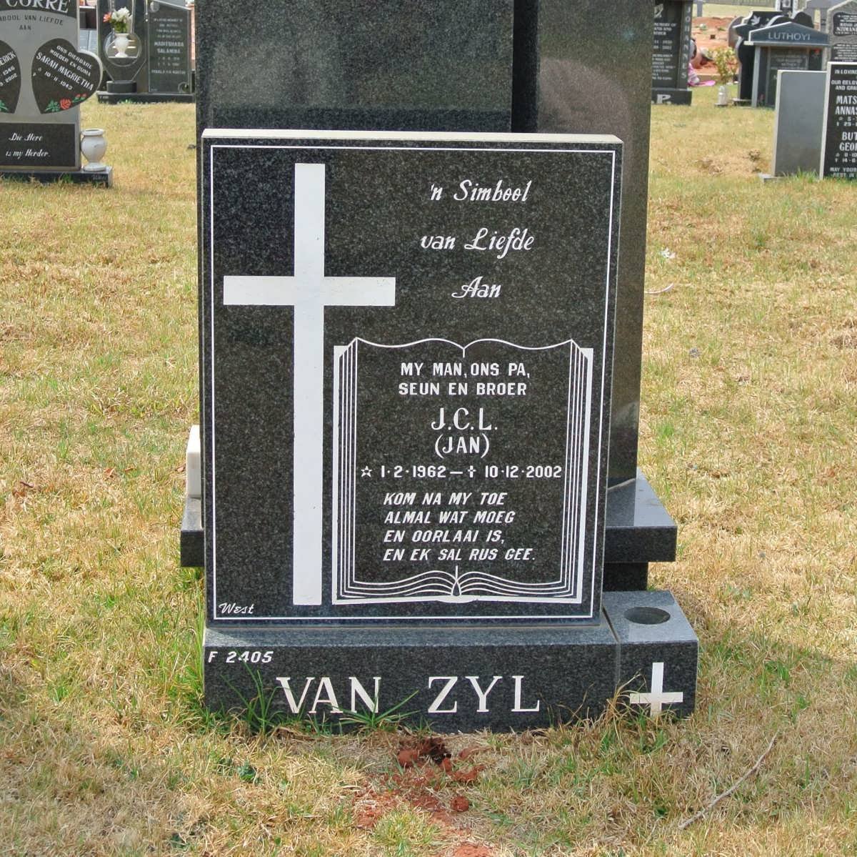 ZYL J.C.L., van 1962-2002