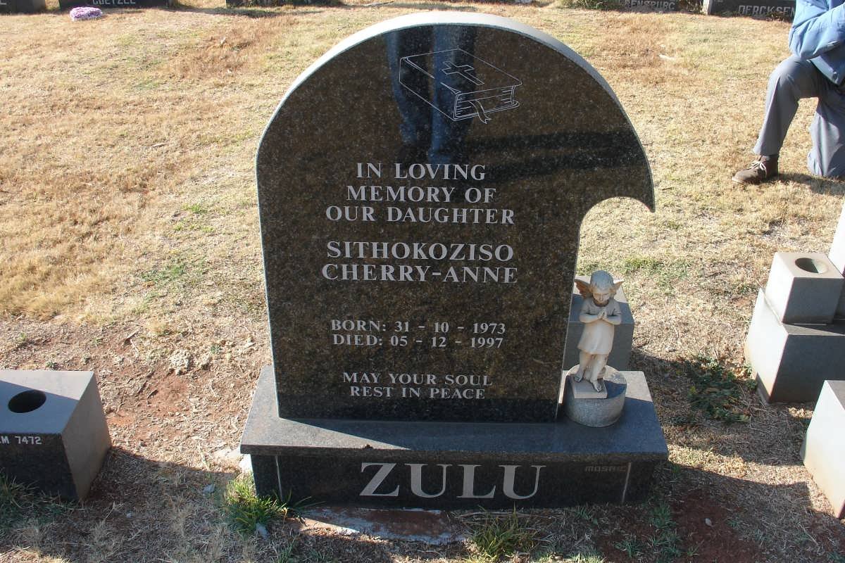 ZULU Sithokoziso Cherry-Anne 1973-1997