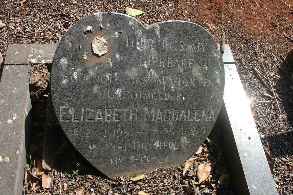 ? Elizabeth Magdalena 1931-1979