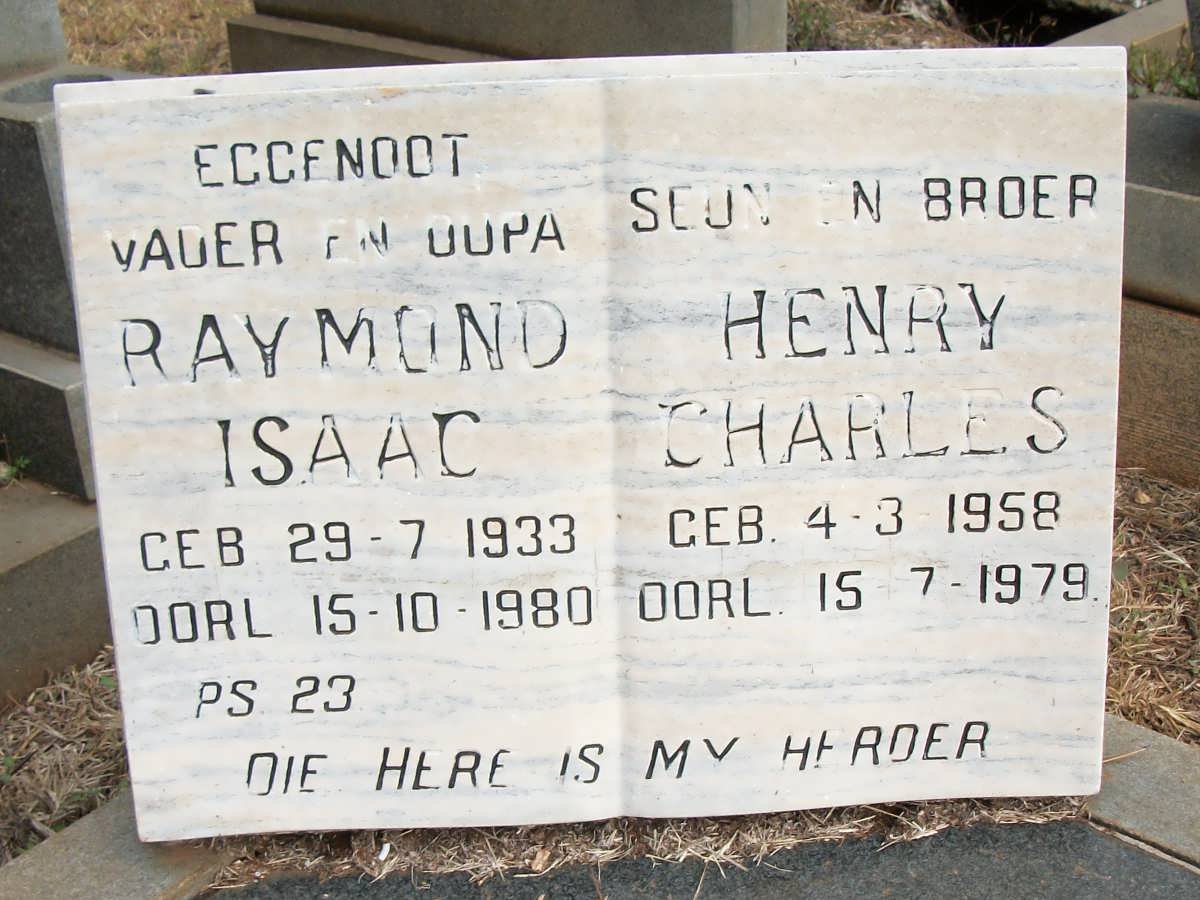 ? Raymond Isaac 1933-1980 :: Henry Charles 1958-1979