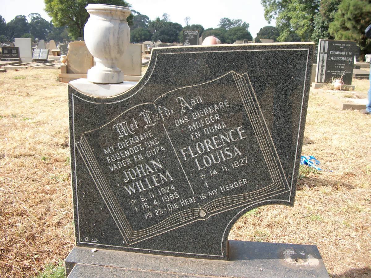 ? Johan Willem 1924-1995 &amp; Florence Louisa 1927-