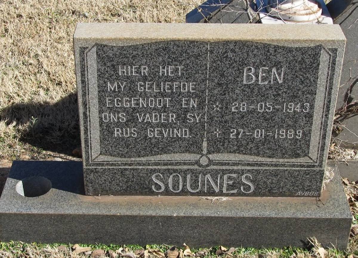 SOUNES Ben 1943-1989