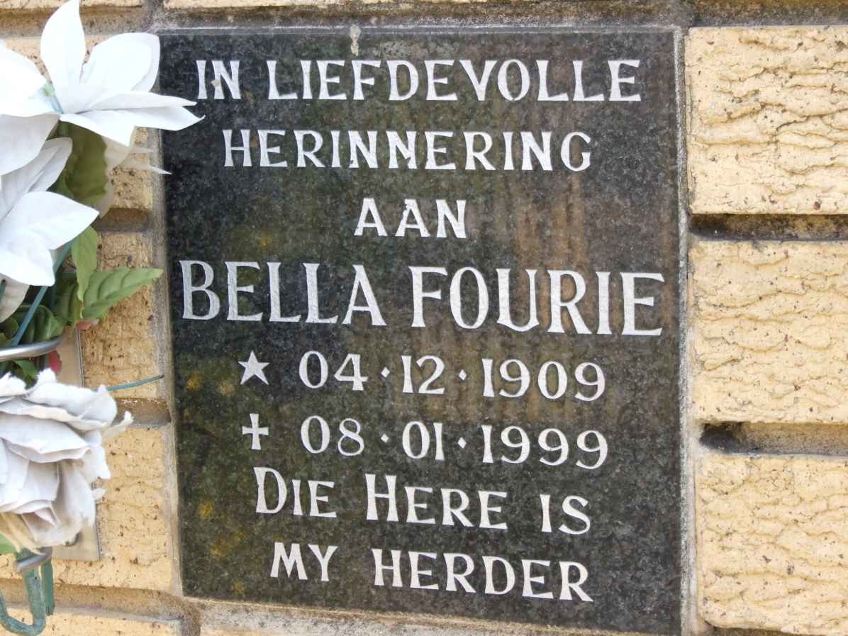 FOURIE Bella 1909-1999