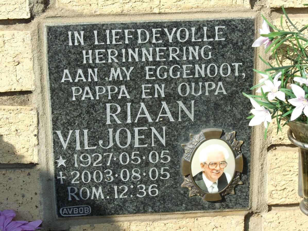 VILJOEN Riaan 1927-2003