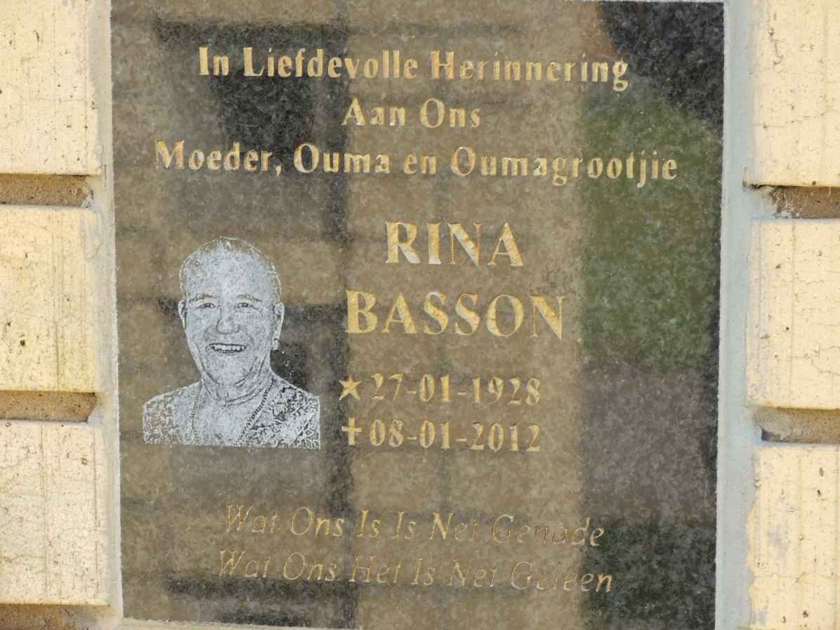 BASSON Rina 1928-2012