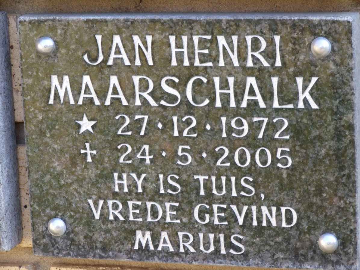 MAARSCHALK Jan Henri 1972-2005