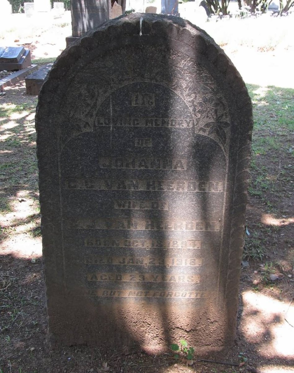 HEERDEN Johanna C.C., van 1894-1918 