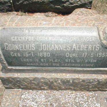 ALBERTS Cornelius Johannes 1880-1957