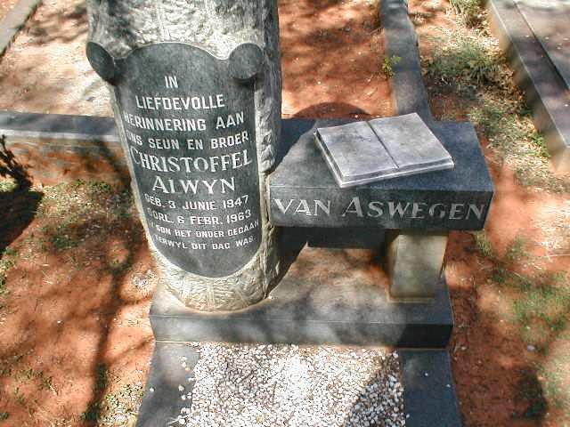 ASWEGEN Christoffel Alwyn, van 1947-1963