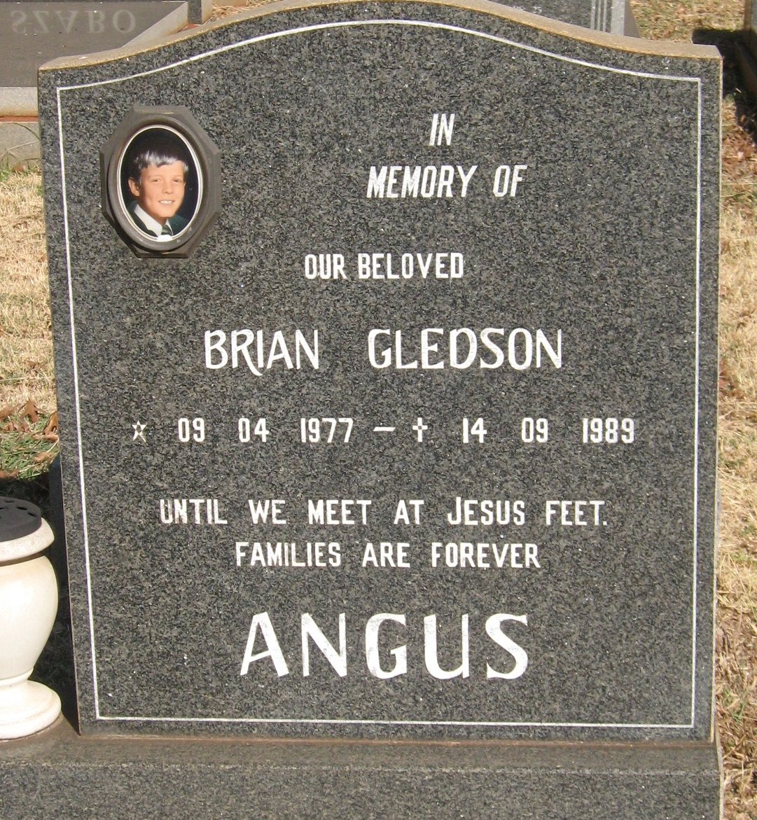 ANGUS Brian Gledson 1977-1989