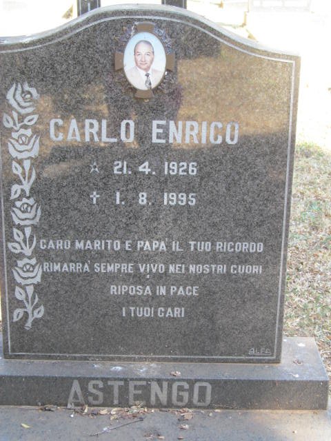 ASTENGO Carlo Enrico 1926-1995